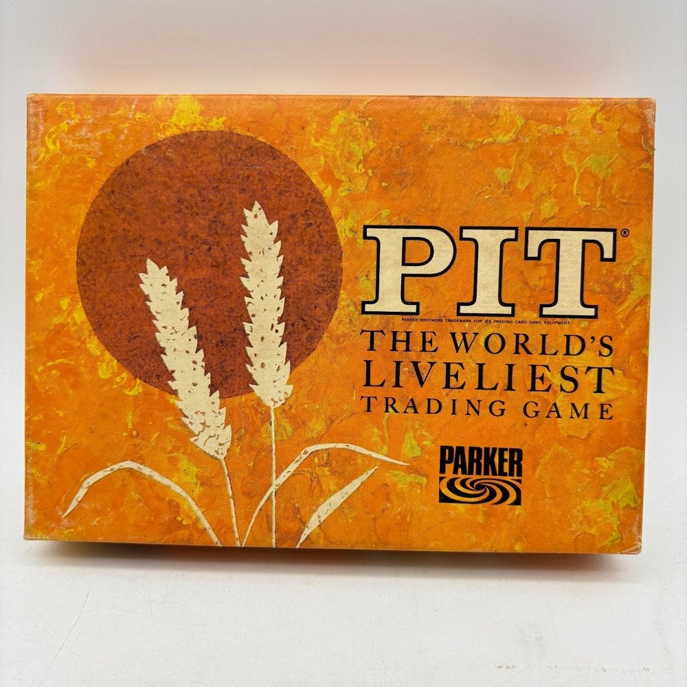 Vintage PIT The Worlds Liveliest Trading Game Parker Brothers COMPLETE